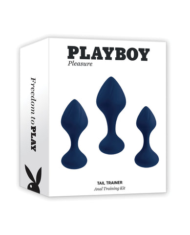 Playboy Pleasure Tail Trainer Anal Training Kit - Blue