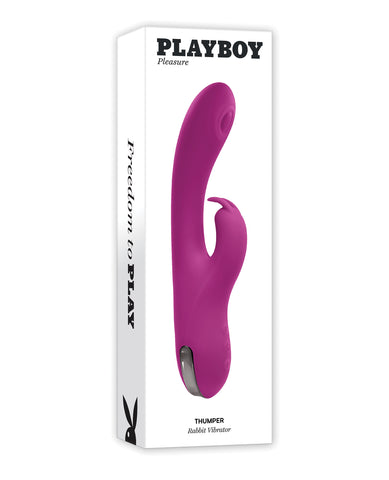 Playboy Pleasure Thumper Rabbit Vibrator - Hot Pink