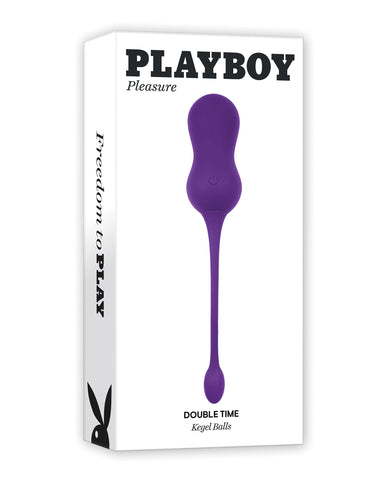 Playboy Pleasure Double Time Kegel Balls - Purple