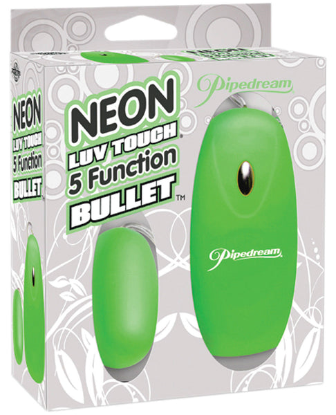 Neon Luv Touch Bullet - 5 Function Green