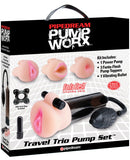 Pump Worx Travel Trio Pump Set - Power Pump, Bullet & 3 Attachments