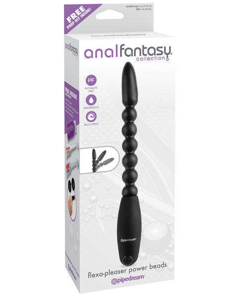 Anal Fantasy Collection Flexa Pleaser Power Beads - Black, Anal Products,- www.gspotzone.com