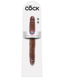 King Cock 12" Slim Double - Brown