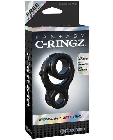 Fantasy C Ringz Ironman Triple Ring - Black