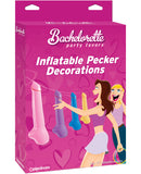 Bachelorette Party Favors Inflatable Pecker Decorations - Pack of 4
