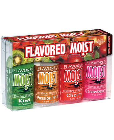 Flavored Moist Sampler - Pack of 4