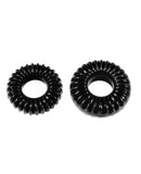 Xplay Gear Blended Premium Stretch Ribbed Slim Ring - Black Pack of 2