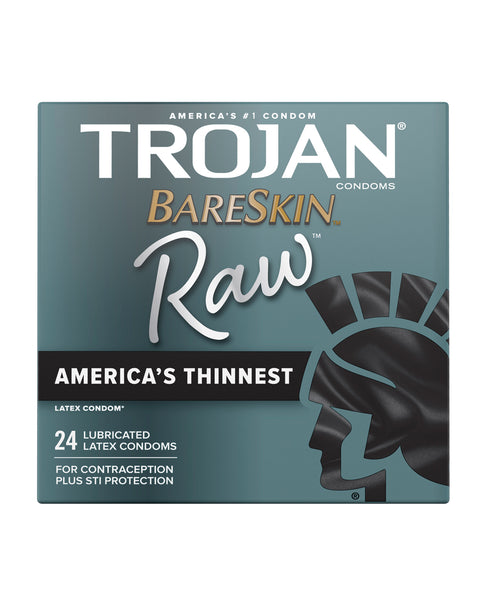 Trojan BareSkin Raw Condom - Pack of 24