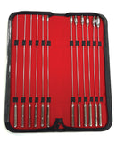 Rouge Stainless Steel Rosebud Dilator Set - Set of 12