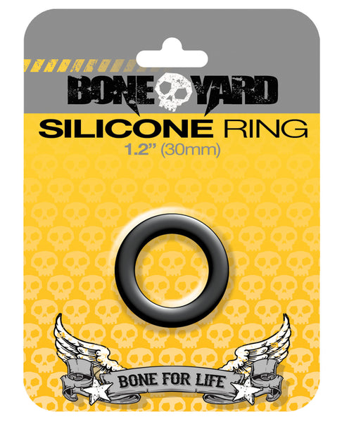 Boneyard 1.2" Silicone Ring - Black