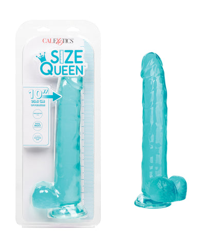 Size Queen 10" Dildo - Blue