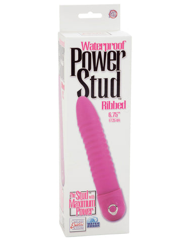 Power Stud Waterproof Ribbed Vibe - Pink
