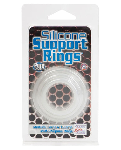 Silicone Support Rings - Black 3 Pac