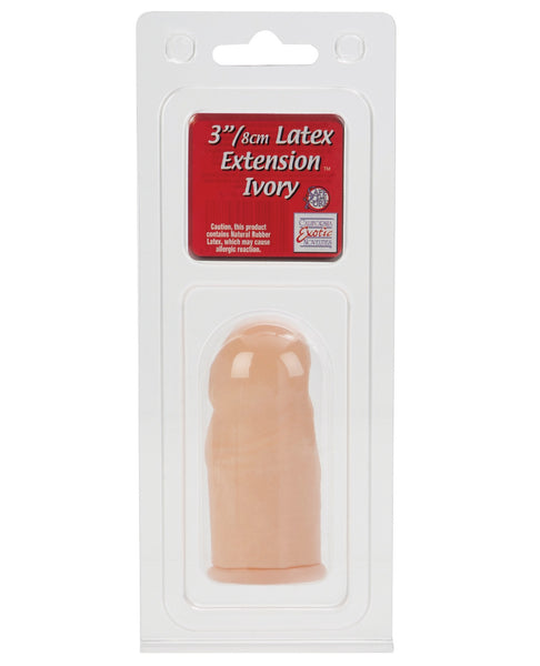 3" Latex Extension - Flesh, Penis Enhancement,- www.gspotzone.com