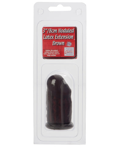 3" Latex Extension - Brown, Penis Enhancement,- www.gspotzone.com
