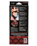 Scandal Crotchless Pegging Panty Set S/M - Red