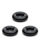 Sport Fucker Chubby Cockring Pack of 3 - Black