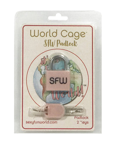 World Cage SFW Padlock w/2 Keys