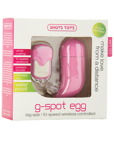 Shots G Spot Egg Big Size - Pink