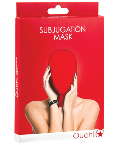 Shots Ouch Subjugation Mask - Red