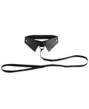 Shots Ouch Classic Collar & Leash - Black