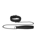 Shots Ouch Puppy Play Puppy Collar w/Leash - Black