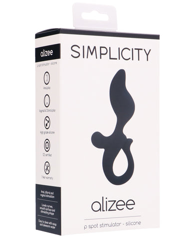 Shots Simplicity Alizee P Spot Stimulator - Black