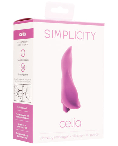 Shots Simplicity Celia Vibrating Massager - 10 Speeds Pink