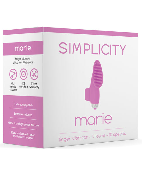 Shots Simplicity Marie Finger Vibrator - 10 Speed Pink
