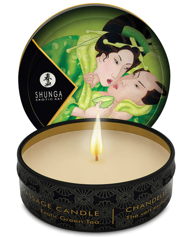Shunga Zenitude Mini Candlelight Massage Candle - 1 oz Exotic Green Tea