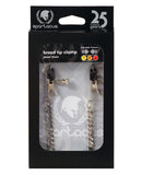 Adjustable Broad Tip Clamps - Jewel Chain, Bondage Blindfolds & Restraints,- www.gspotzone.com