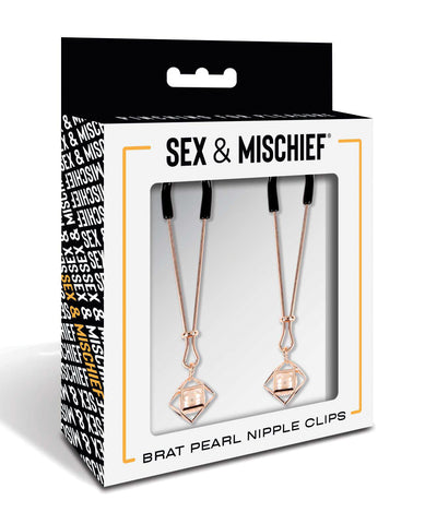 Sex & Mischief Brat Pearl Nipple Clips
