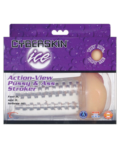 Cyberskin Ice Action-View Pussy & Ass Stroker