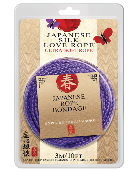 Japanese Silk Love Rope - 10" Purple