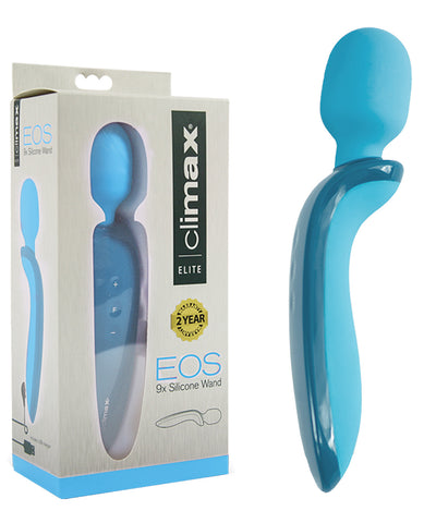 Climax Elite Eos Rechargeable Silicone Wand - Blue