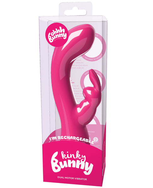 VeDO Kinky Bunny Rechargeable Rabbit Vibrator - Pretty in Pink