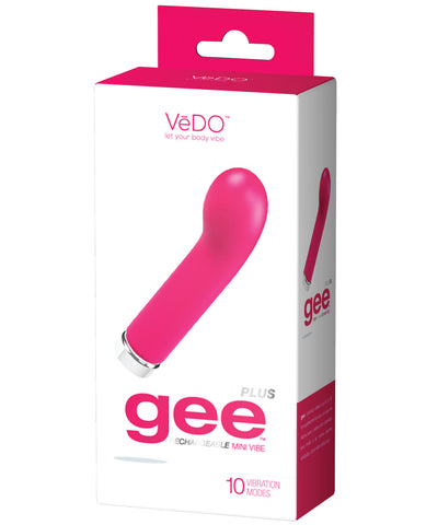 VeDO Gee Plus Rechargeable Vibe - Foxy Pink