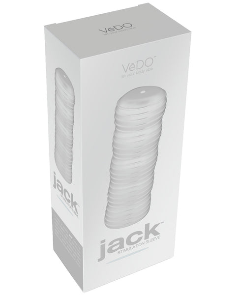 VeDO Jack Stimulation Sleeve - Crystal Clear