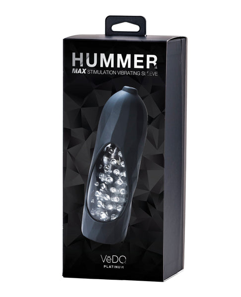 VeDo Hummermax Rechargeable Vibrating Sleeve - Black Pearl