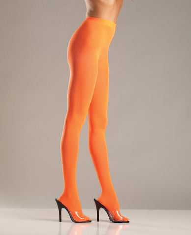 Opaque Nylon Pantyhose - Orange
