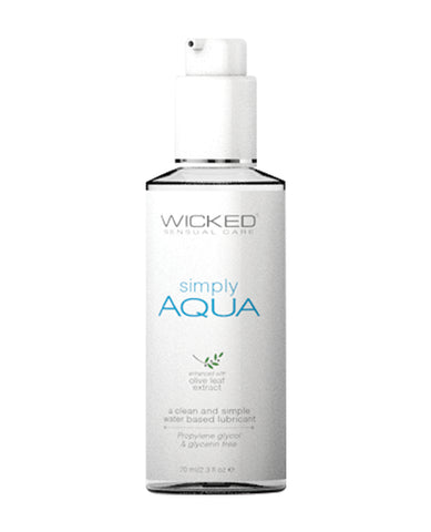 Wicked Sensual Care Simply Aqua Water Based Lubricant - 2.3 oz Fragrance Free