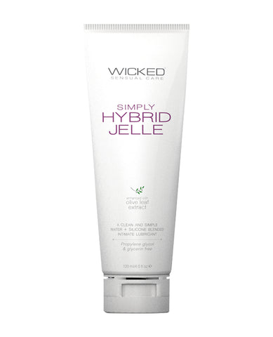 Wicked Sensual Care Simply Hybrid Jelle Lubricant - 4 oz Fragrance Free