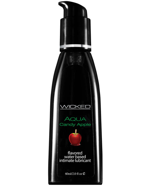 Wicked Sensual Care Collection Aqua Waterbased Lubricant - 2 oz Candy Apple