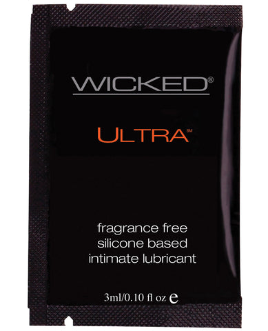 Wicked Sensual Care Collection Ultra Silicone Based Lubricant - 3 ml Fragrance Free