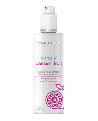 Wicked Sensual Care Simply Water Based Lubricant - 4 oz Passion Fruit