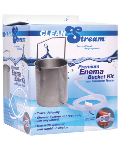 Clean Stream Premium Enema Bucket Kit w/Silicone Hose
