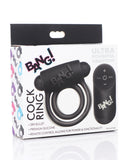 Bang! Vibrating Cock Ring & Bullet w/Remote Control - Black