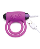 Bang! Vibrating Cock Ring & Bullet w/Remote Control - Purple